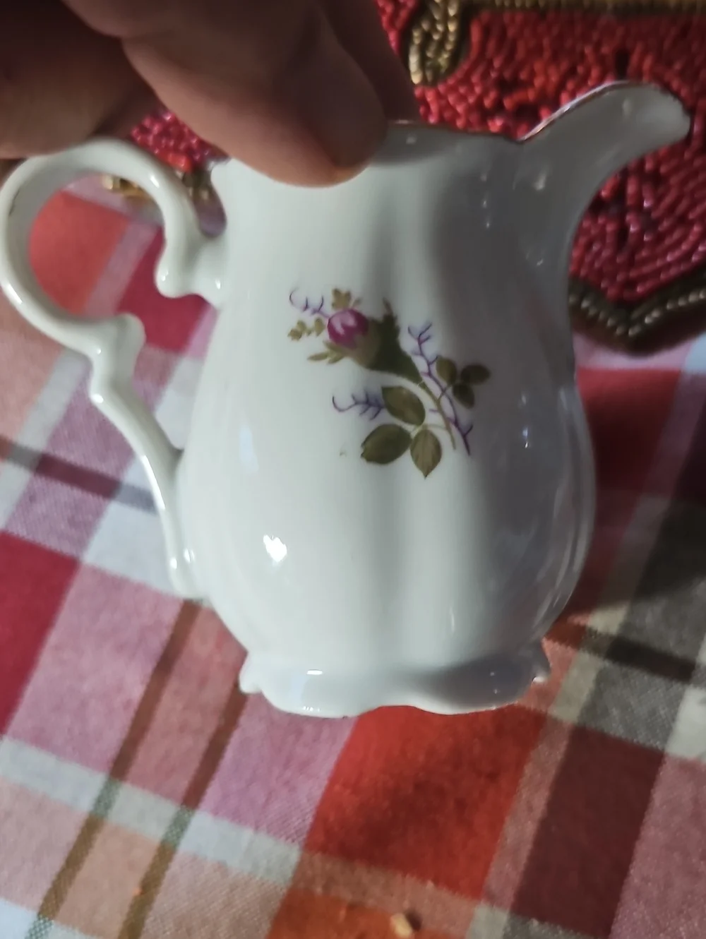 1960 Moss Rose Tea Set Vintage Floral Porcelain Tea Set -